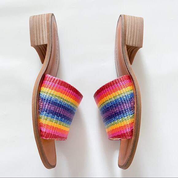 Lucky Brand Frijana Rainbow Slide Sandal Sz 7.5 - Picture 3 of 7